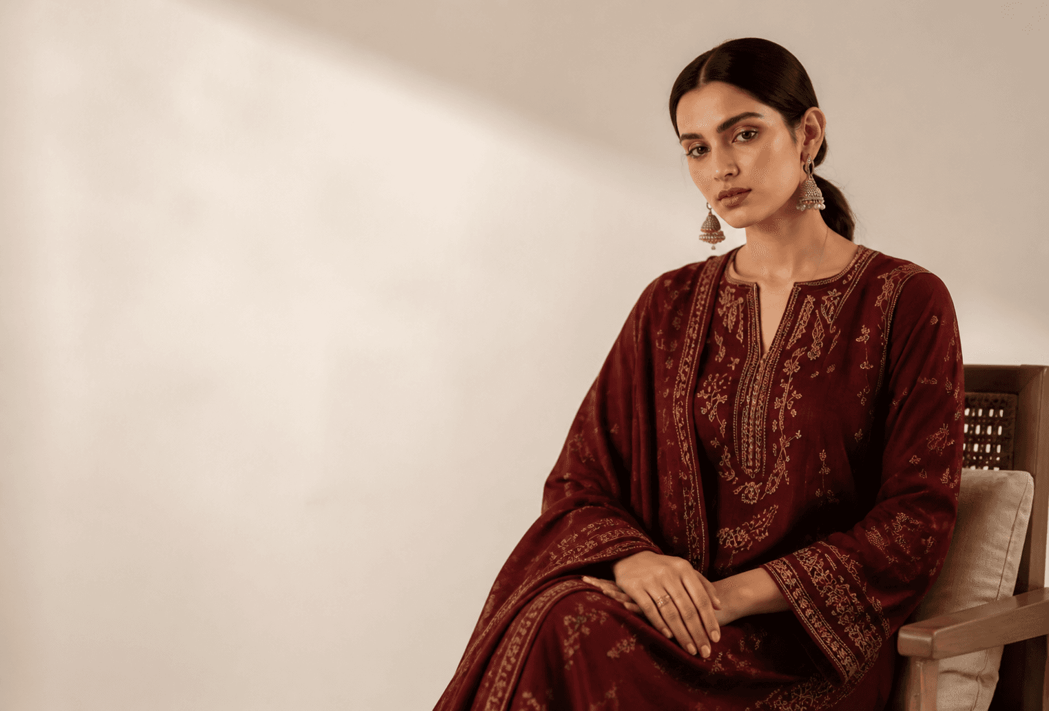 Traditional embroidered clothing